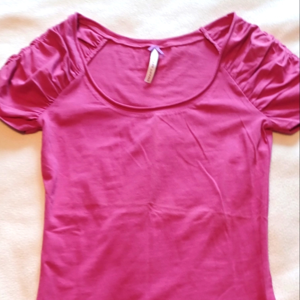 Ruched short-sleeve t-shirt